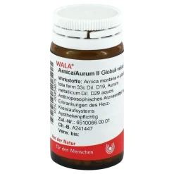 Hot Arnica / Aurum II Globuli, 20 g Herz, Kreislauf & Venen