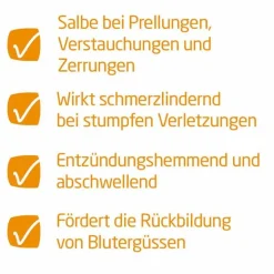 Weleda Arnika-Salbe 30% zur Behandlung stumpfer Verletzungen, 70 g