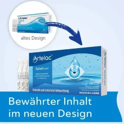 Sale Artelac ® Splash EDO® Augentropfen für trockene brennende Augen, 30X0.5 ml