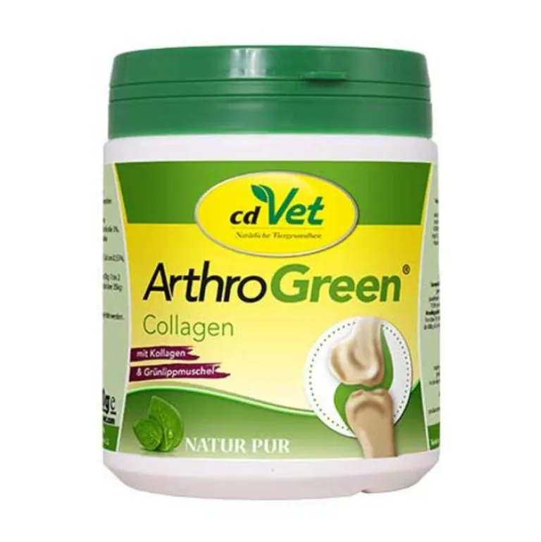 New Cd Vet Arthrogreen Collagen Pulver für Hunde / Katzen / Pferde, 300 g