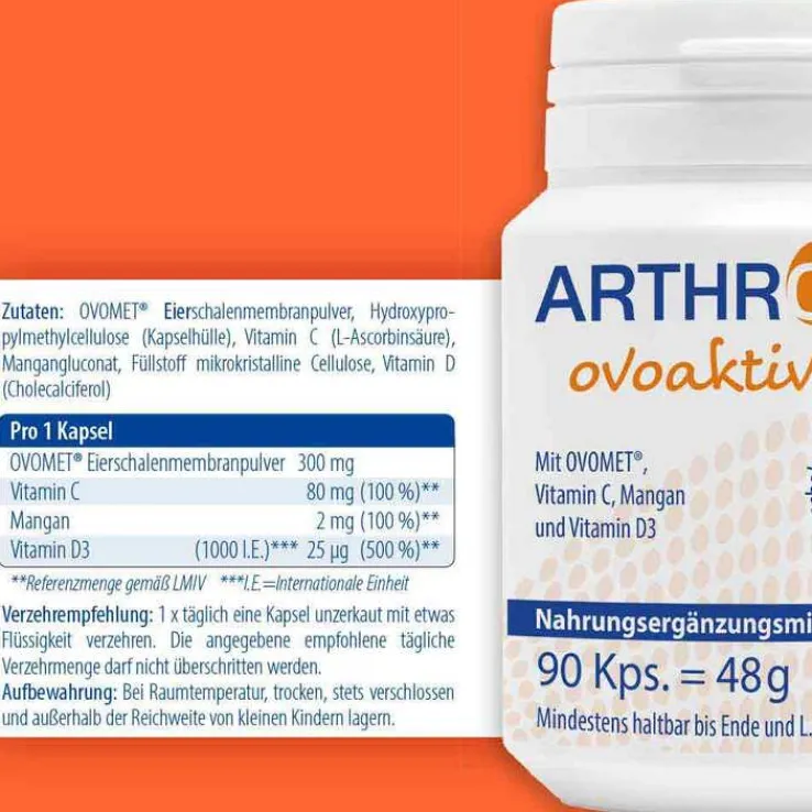 Arthrosan ovoaktiv Eierschalenmembran Kapseln, 90 St