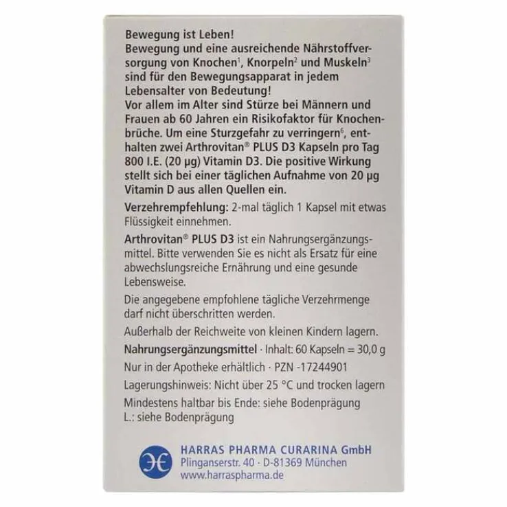 Arthrovitan Plus D3 Kapseln, 60 St