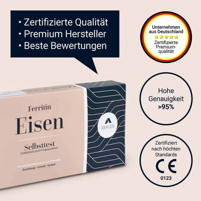 Outlet Aspilos Eisen Ferritin Selbsttest Blut, 1 St