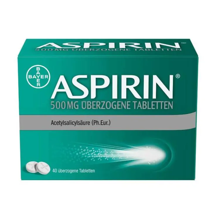 Aspirin 500 mg überzogene Tabletten, 40 St