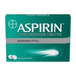 Aspirin 500 mg überzogene Tabletten, 8 St