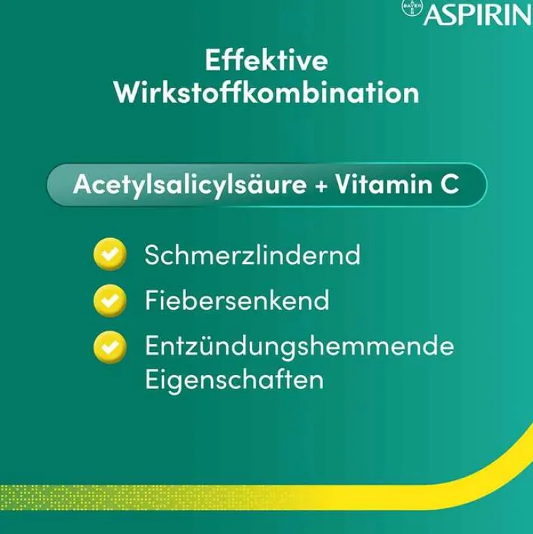 New Aspirin plus C forte 800 mg / 480 mg Brausetabletten, 10 St