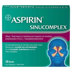 Best Aspirin SinuComplex 500 mg/30 mg Granulat Suspension - Herstellung Beutel , 10 St