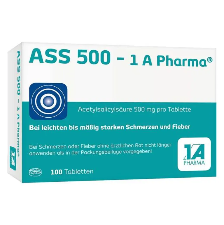 Discount ASS 500 Tabletten, 100 St Kopfschmerztabletten|Ass-Acetylsalicylsäure