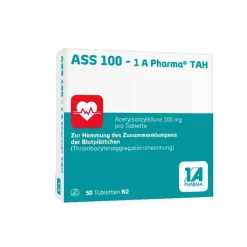 Outlet 1A Pharma ASS 100 TAH Tabletten, 50 St