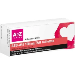 Online ASS 100 mg TAH Tabletten, 50 St Blutverdünner Medikamente|Acetylsalicylsäure (Ass)