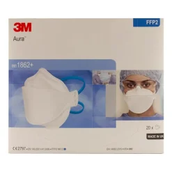 Clearance 3M Atemschutzmaske 1862 + ohne Ventil Aura FFP2, 20 St