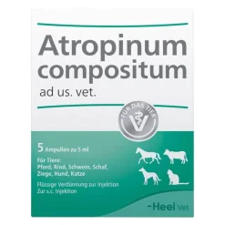 Atropinum Compositum Ampullen vet. (für Tiere), 5 St