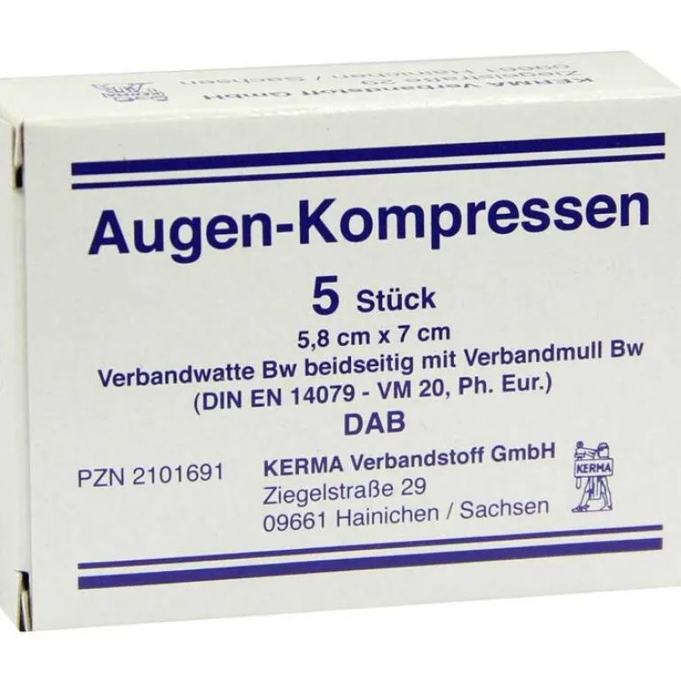Discount Augenkompressen unsteril 5,8, 5 St Augenverbände & -Pflaster