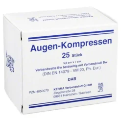 Augenkompressen unsteril 5,8, 25 St Augenverbände & -Pflaster
