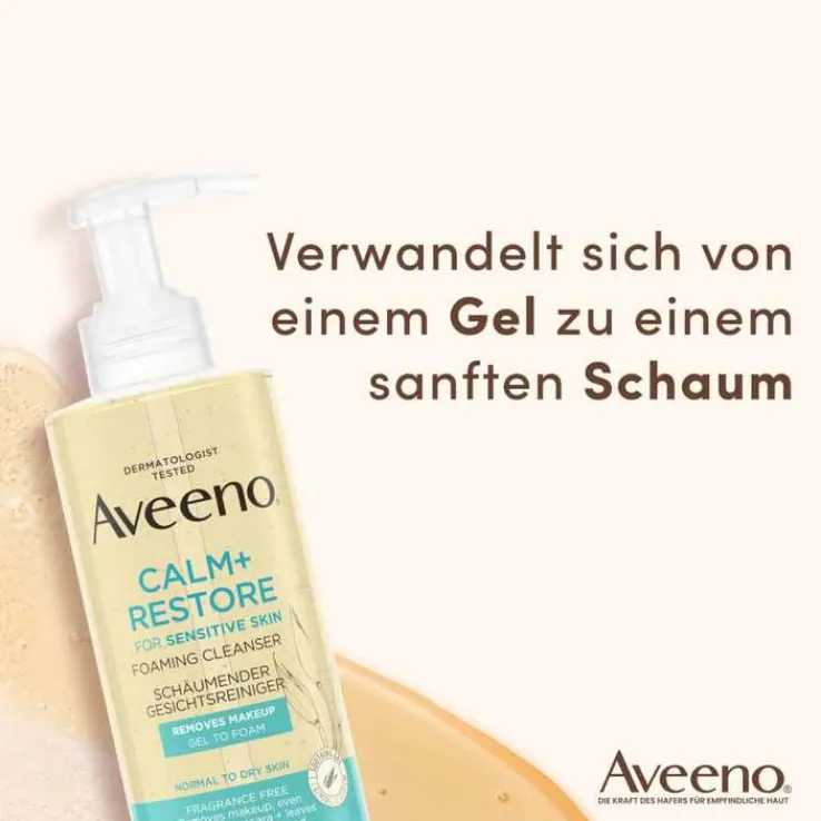 Aveeno Calm + Restore schäumender Gesichtsreiniger, 200 ml