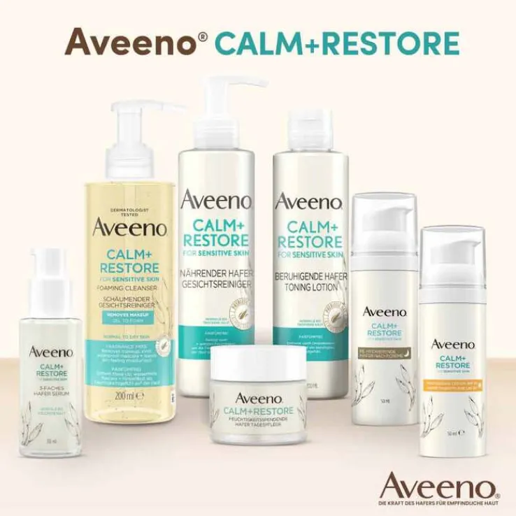 Aveeno Calm + Restore schäumender Gesichtsreiniger, 200 ml