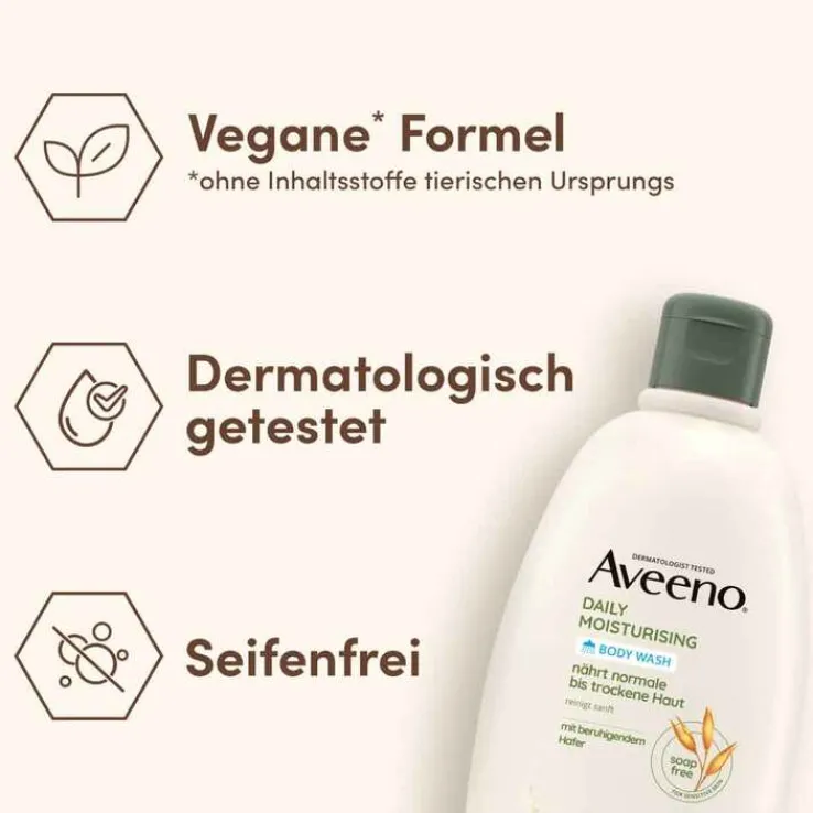 Aveeno Daily Moisturising seifenfreies Duschgel, 500 ml