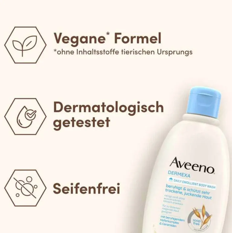 Hot Dermexa Emollientien Duschcreme, 300 ml Duschen & Waschen