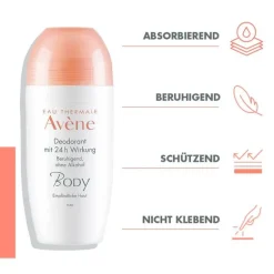 Hot Avene Body Deodorant mit 24h Wirkung, 50 ml