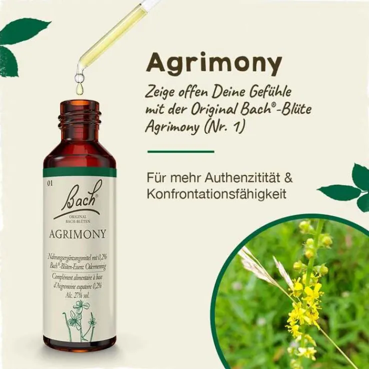 Bachblüten Nr. 1 Agrimony Tropfen, 20 ml