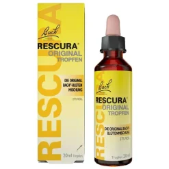 Rescura Bachblüten Original Tropfen mit Alkohol, 20 ml