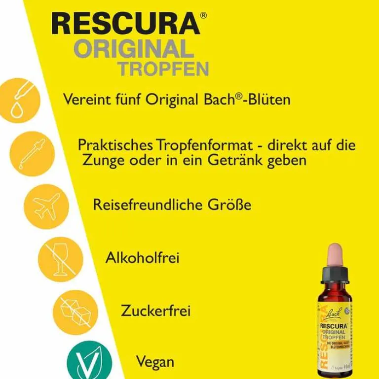 Clearance Rescura Bachblüten Original Tropfen alkoholfrei, 20 ml