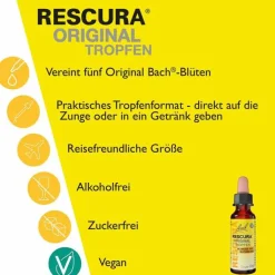 Bachblüten Original Rescura Tropfen alkoholfrei, 10 ml