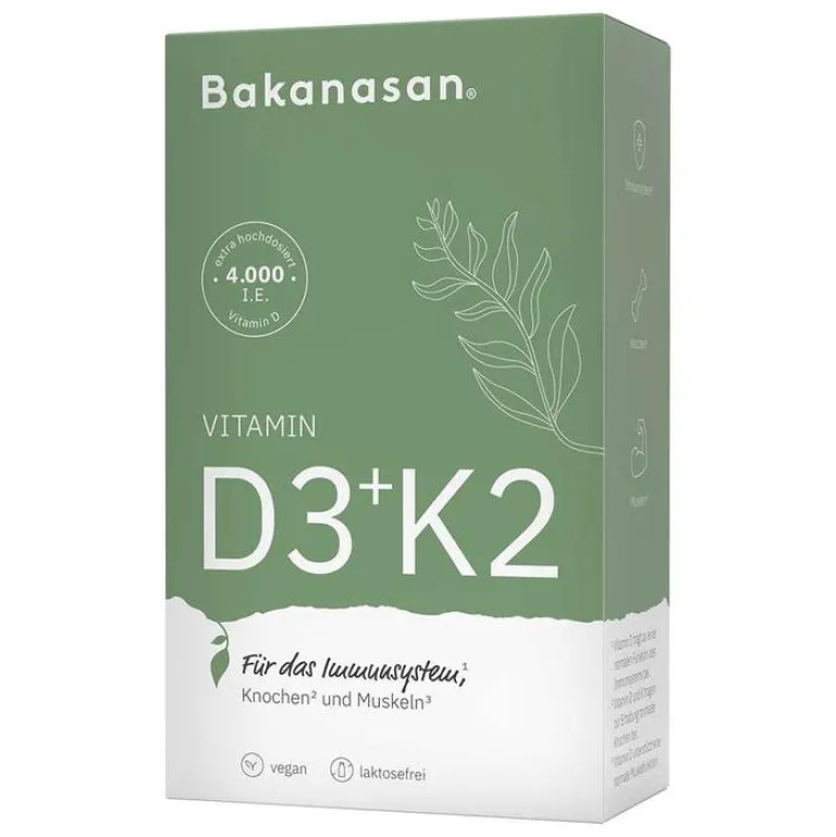 Online Bakanasan Vitamin D3 + K2 Kapseln, 60 St