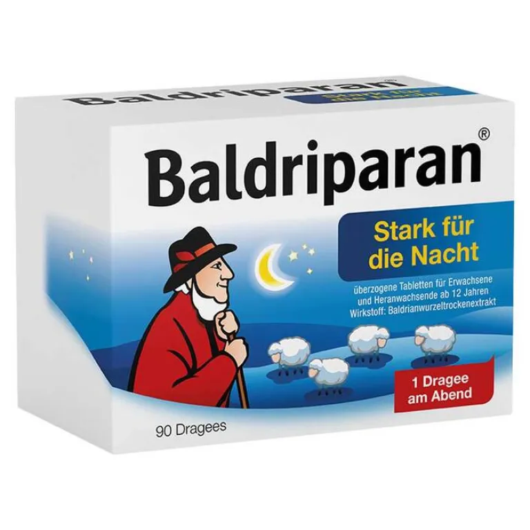 Outlet Baldriparan Stark für die Nacht überzogene Tabletten, 90 St