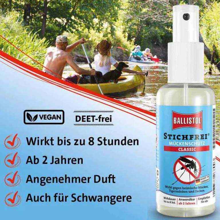 New Ballistol Mückenschutz Classic Pumpspray, 100 ml Mückenspray|Zeckenspray