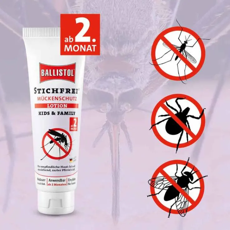 Ballistol Stichfrei Mückenschutz Lotion Kids & Family, 125 ml