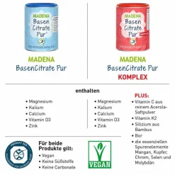 Outlet Basen Citrate Pur Komplex Pulver, 240 g Basenmischung