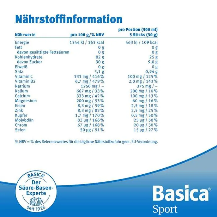 Basica Sport Pulver, 660 g