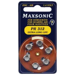Best Maxsonic Batterien für Hörgeräte PR312, 6 St
