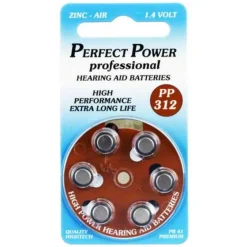 Outlet Batterien für Hörgeräte Power PP 312, 6 St