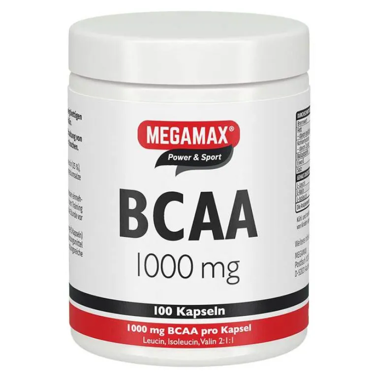 Bcaa 1.000 mg Megamax Kapseln, 100 St