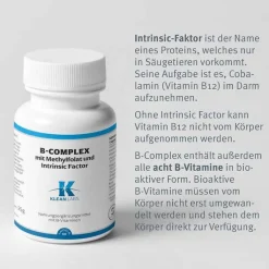 B-Complex mit Methylfolat und Intrinsic Factor Kap, 60 St