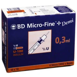 Sale BD Micro-Fine + U 100 Ins.Spr. 0,3x8 mm, 100 St