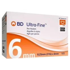 Online Ultra-Fine Pen-Nadeln 6 mm 31 G, 105 St Lanzetten & Stechhilfen