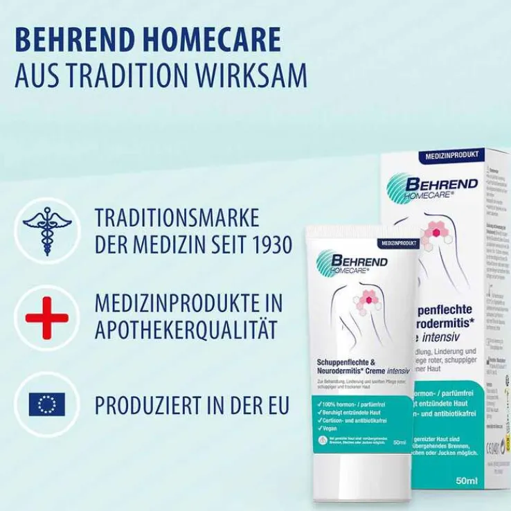 Behrend Schuppenflechte & Neurodermitis Creme Intensiv , 50 ml