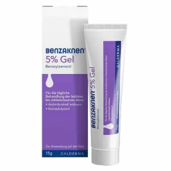 Online Benzaknen ® 5% Gel bei leichter bis mittelschwerer Akne, 15 g