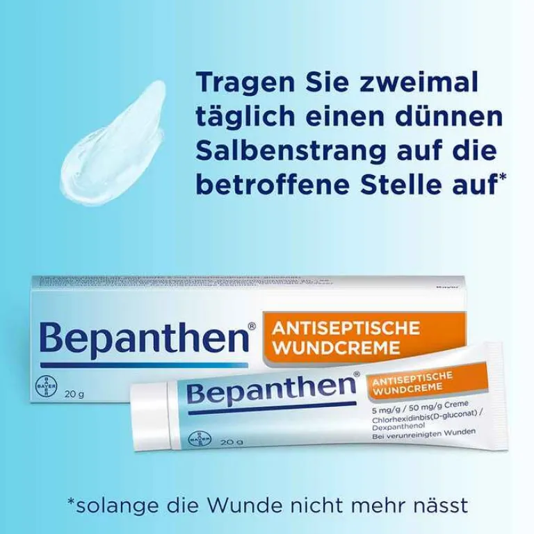 Bepanthen ® Antiseptische Wundcreme zum Schutz vor Wundinfektion, 20 g