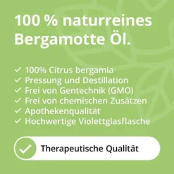 Bergamotte Öl naturrein ätherisch, 10 ml