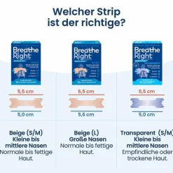 Clearance Breathe Right Nasenpflaster normal transparent , 30 St Nasenpflaster|Schnupfen & Nasennebenhöhlen