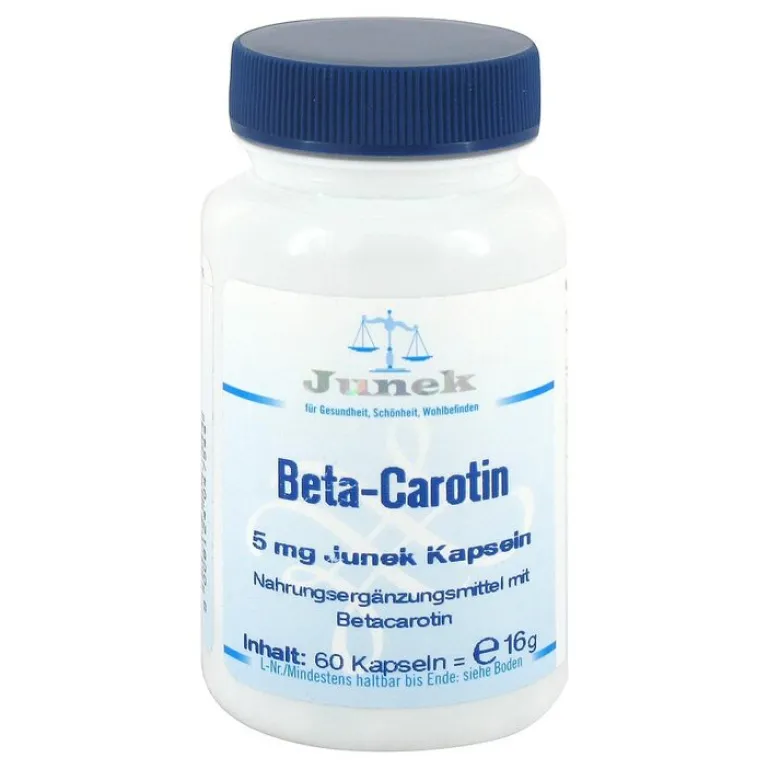 New Beta Carotin 5 mg Junek Kapseln, 60 St Vitamin A (Retinol)