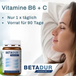 Kapseln, 90 St Vitamin C (Ascorbinsäure)|Vitamin B6 (Pyridoxin)