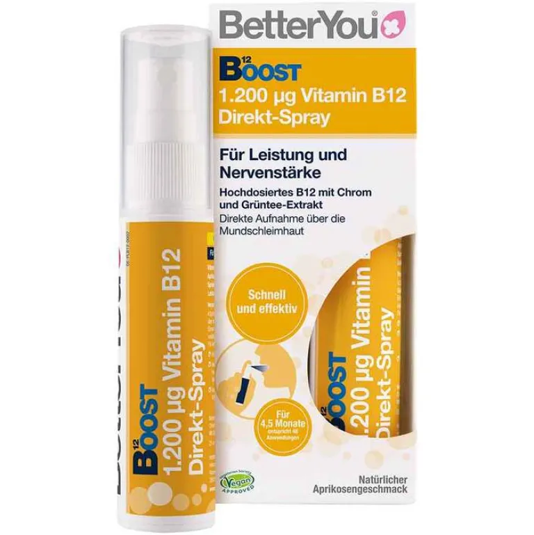 Hot BetterYou Boost Vitamin B12 Direkt-Spray, 25 ml