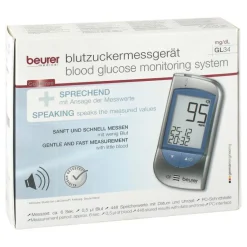 Best Beurer Blutzuckermessgerät GL 34 mg / dl, 1 St