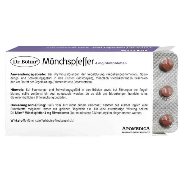 Discount Böhm Mönchspfeffer 4 mg Filmtabletten, 60 St Pms Behandeln
