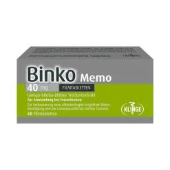 New Memo 40 mg Filmtabletten, 60 St Ginkgo|Durchblutungs Tabletten